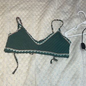 This a draw string bikini top